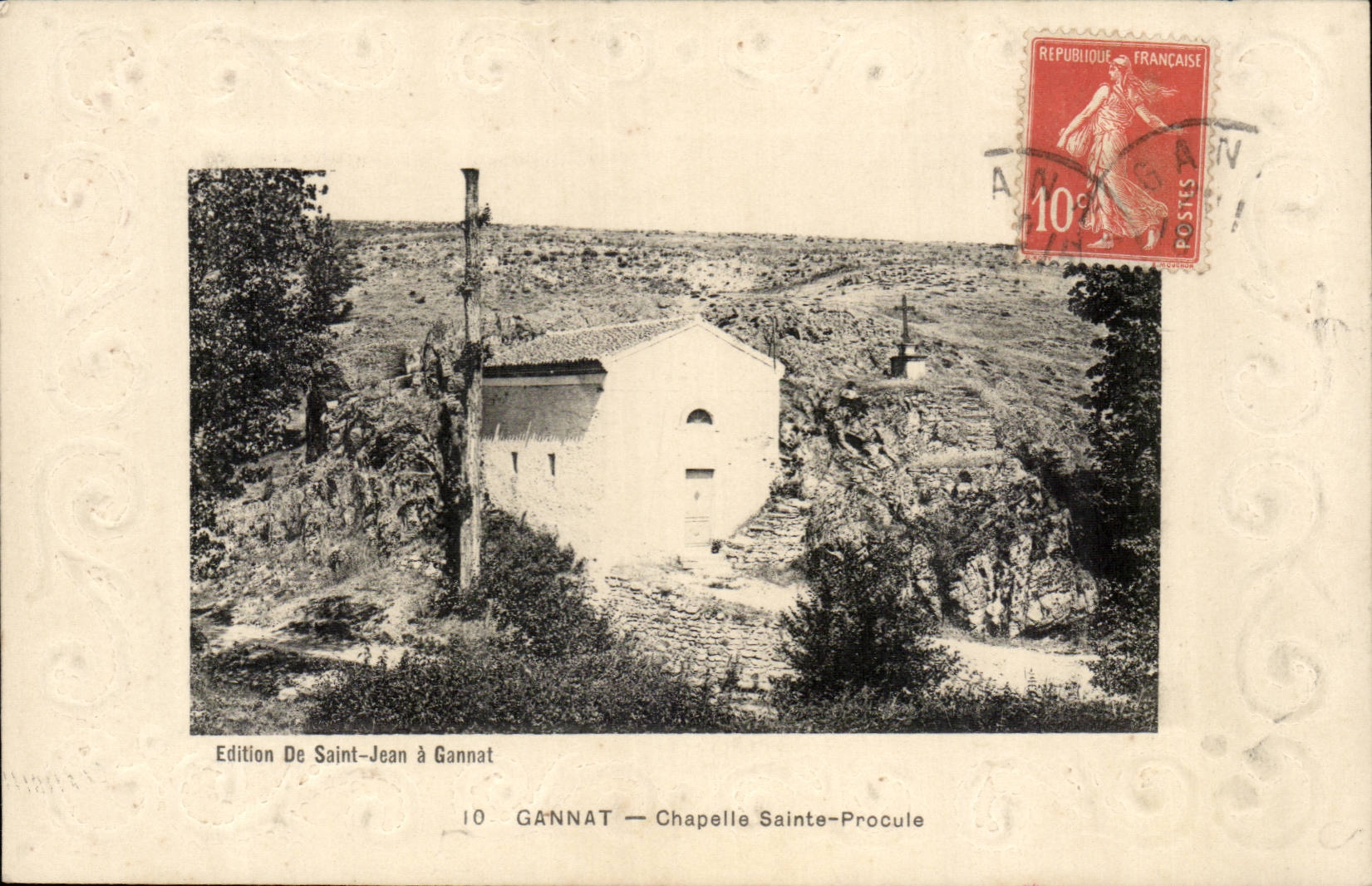 Gannat - Vault Sainte Procule - relief - upraised to border - CPA