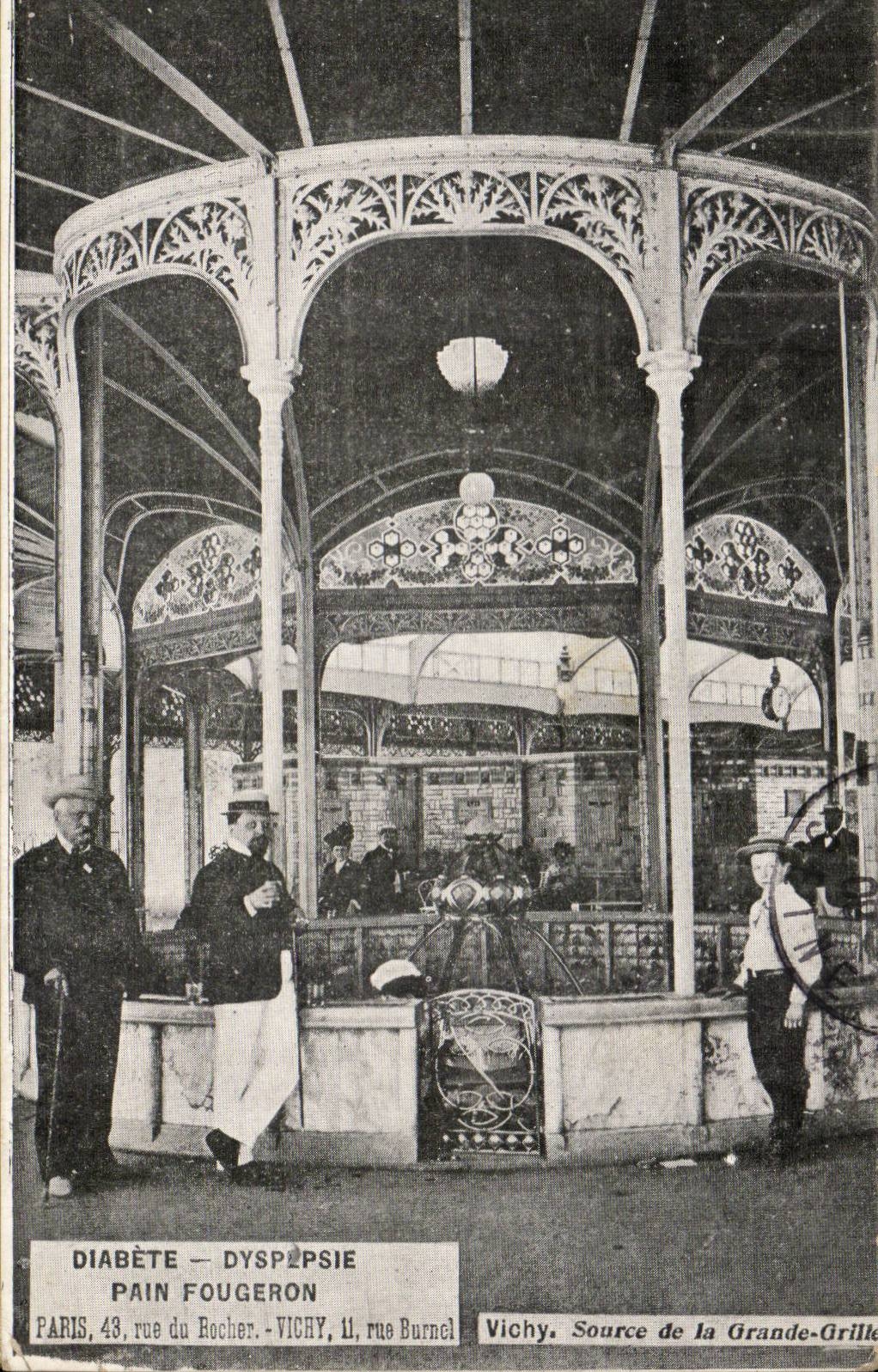 Vichy - Diabete - Dyspepsie - Pain Fougeron Source de la Grande Grille - CPA 