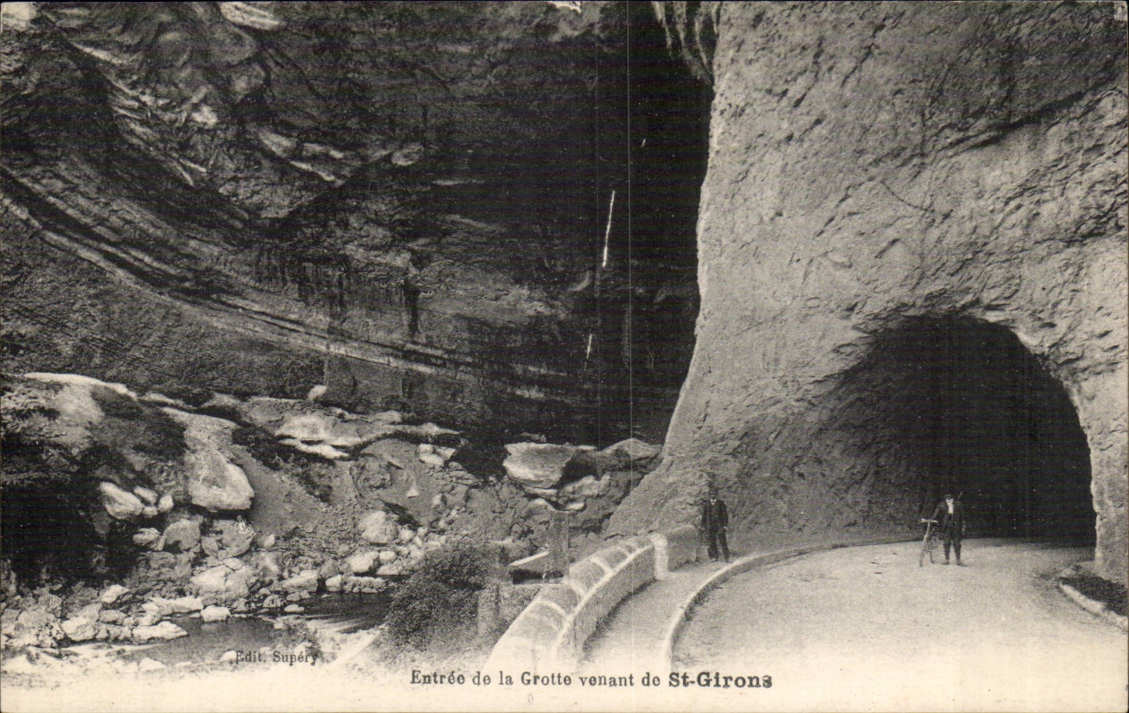 CPA Entrance of the cave coming from St Bosoms