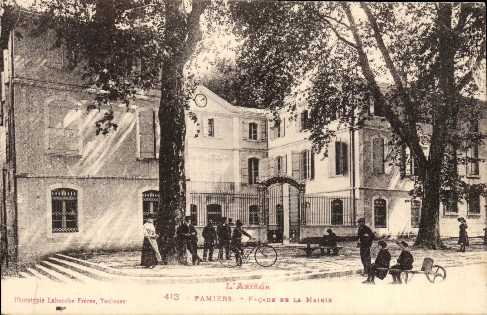 Pamiers CPA Frontage of the town hall