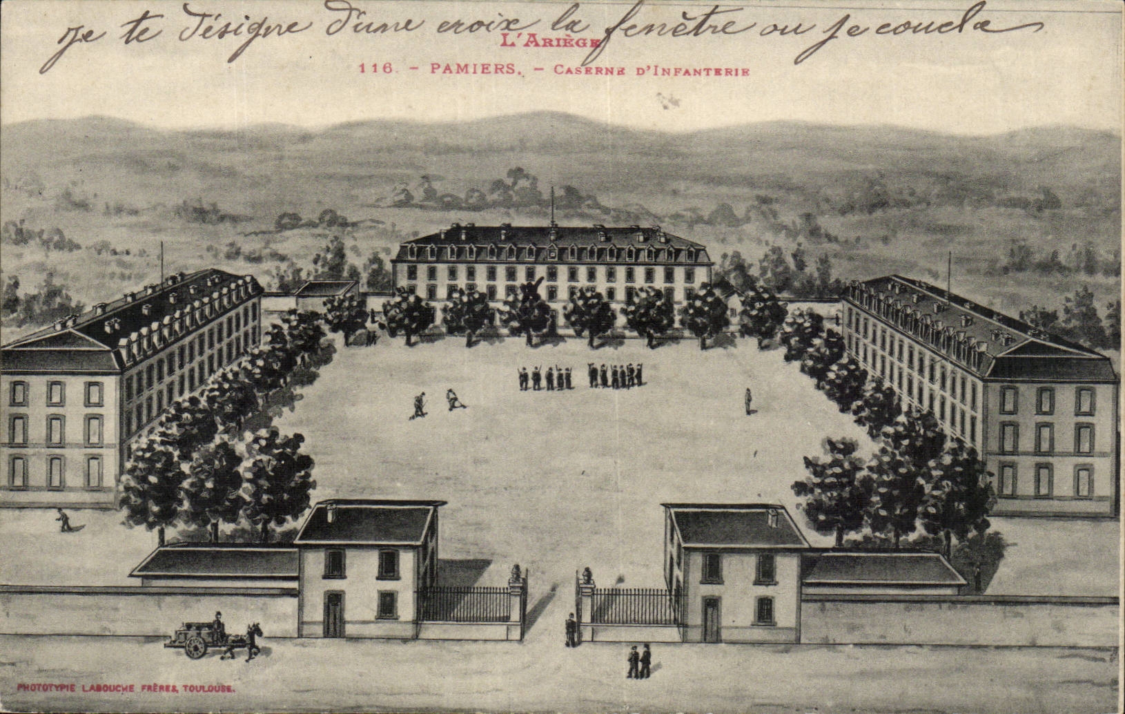 Pamiers - Barracks of Infantry - CPA