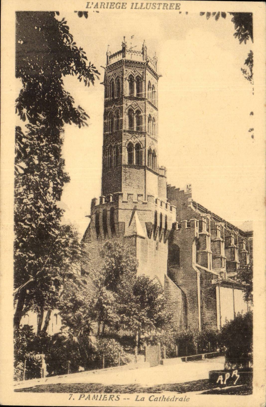 Pamiers - the Cathedral - CPA