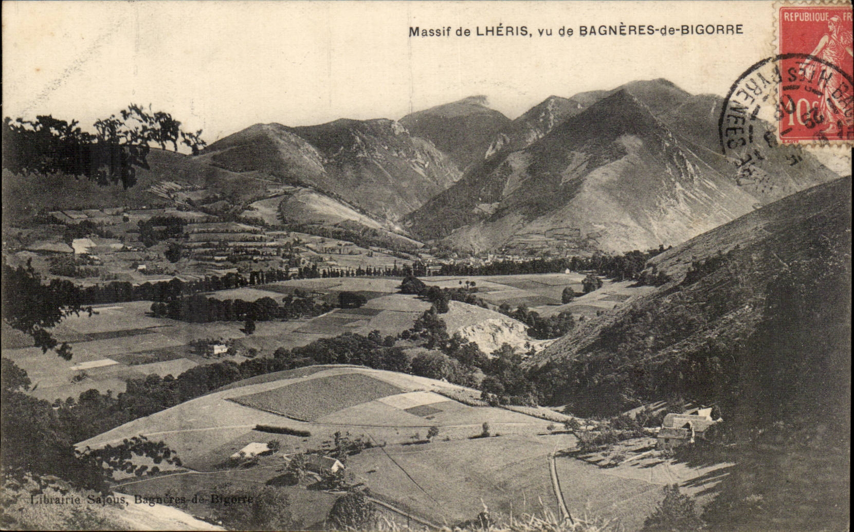 CPA Mountain of Lheris Seen of Bagneres de Bigorre