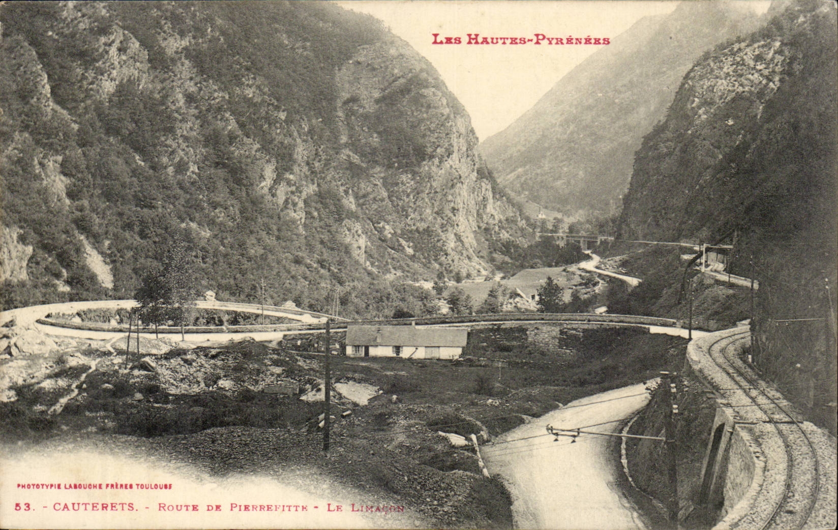 Cauterets CPA Road of Pierrefitte the snail