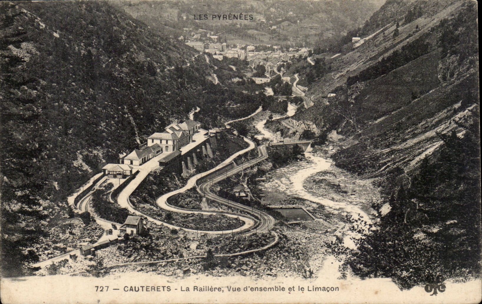 CAuterets CPA Railliere Overall picture and the Snail