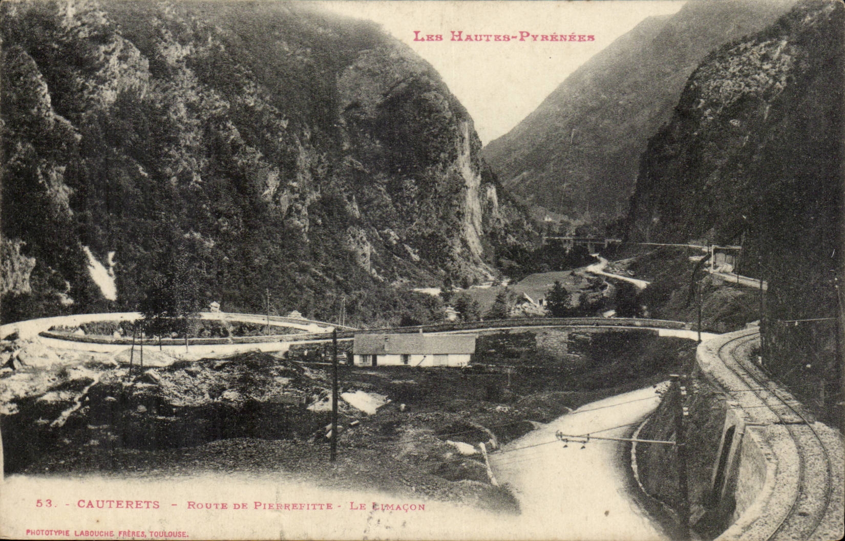 CAuterets CPA Road of Pierrefitte the snail