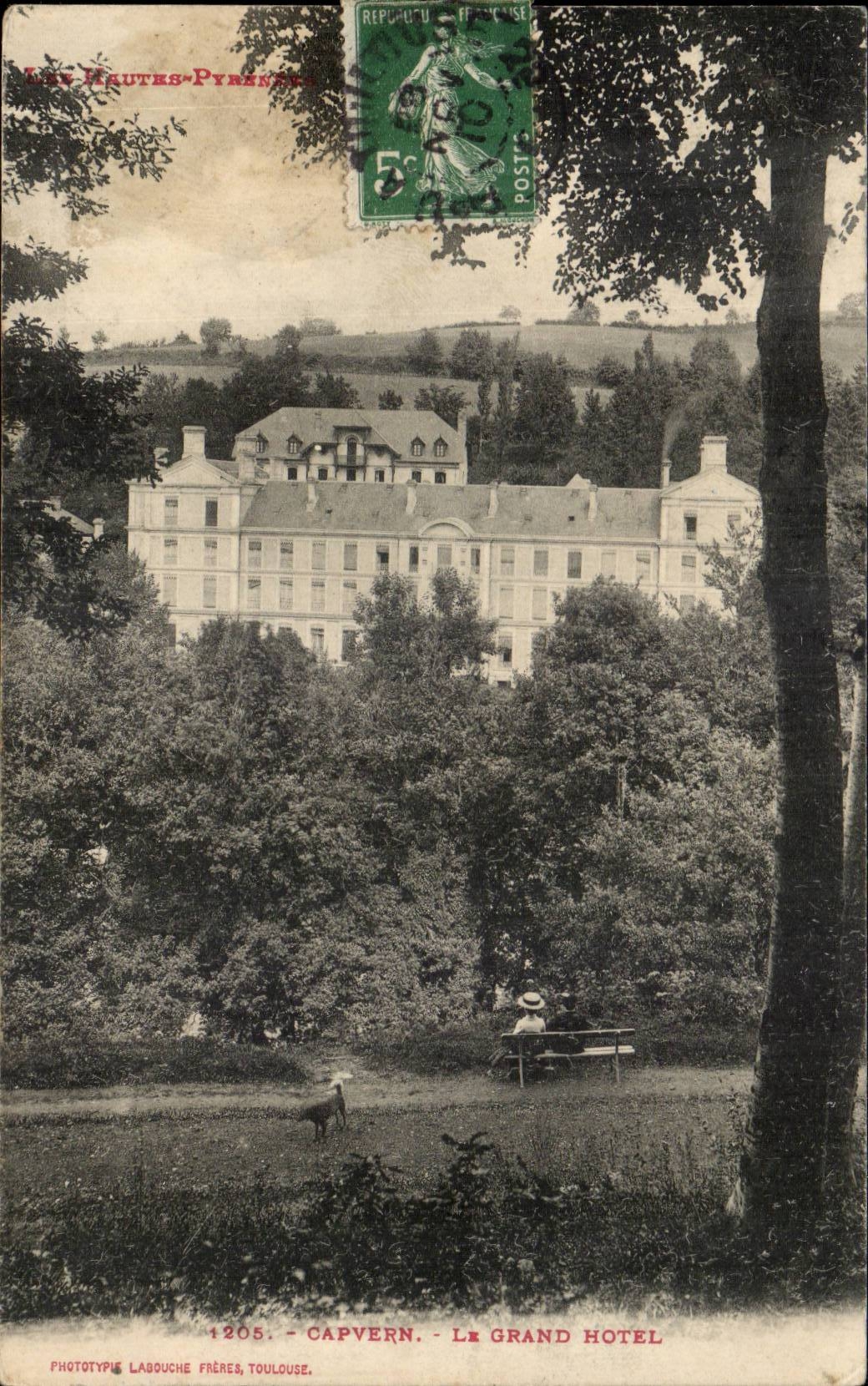 Capvern les Bains CPA the large hotel