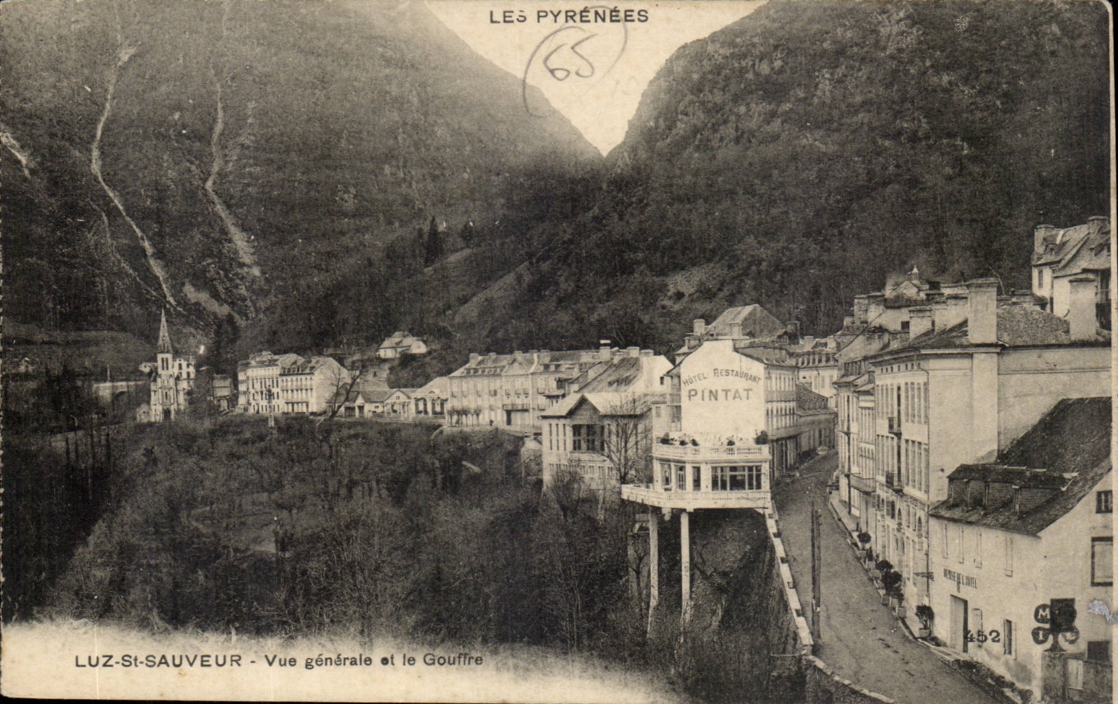 CPA Luz Saint Saver View and the pit