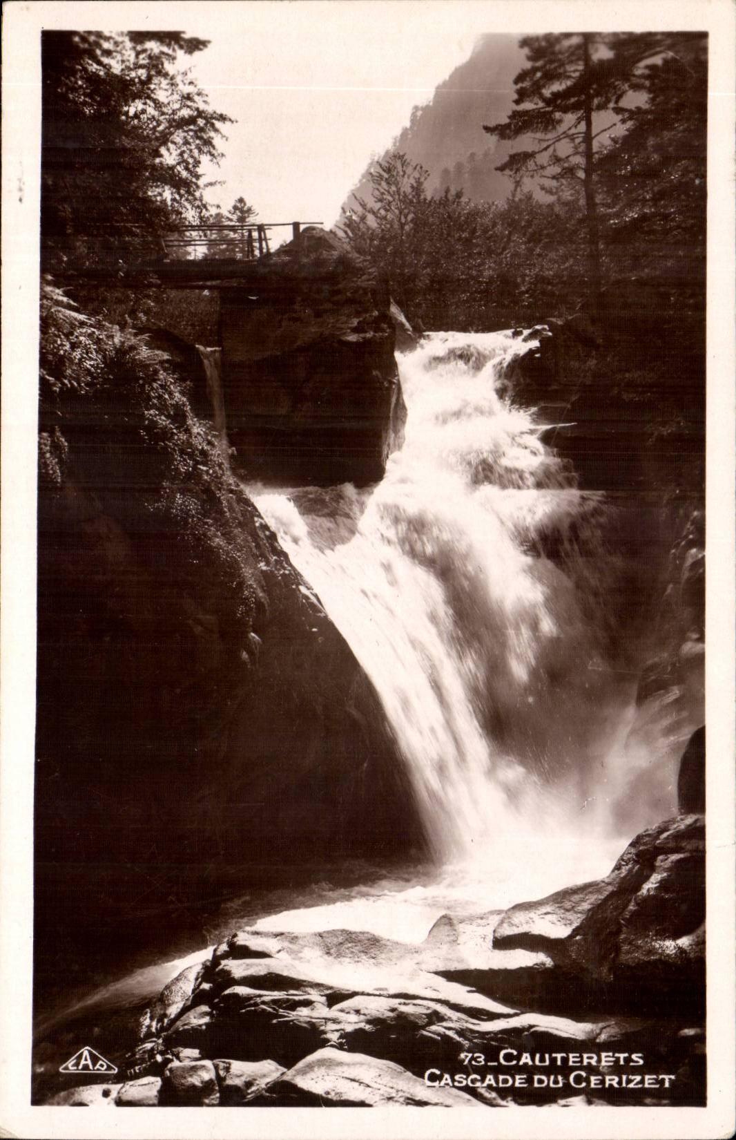 CPA CAuterets Cascades of Cerizet