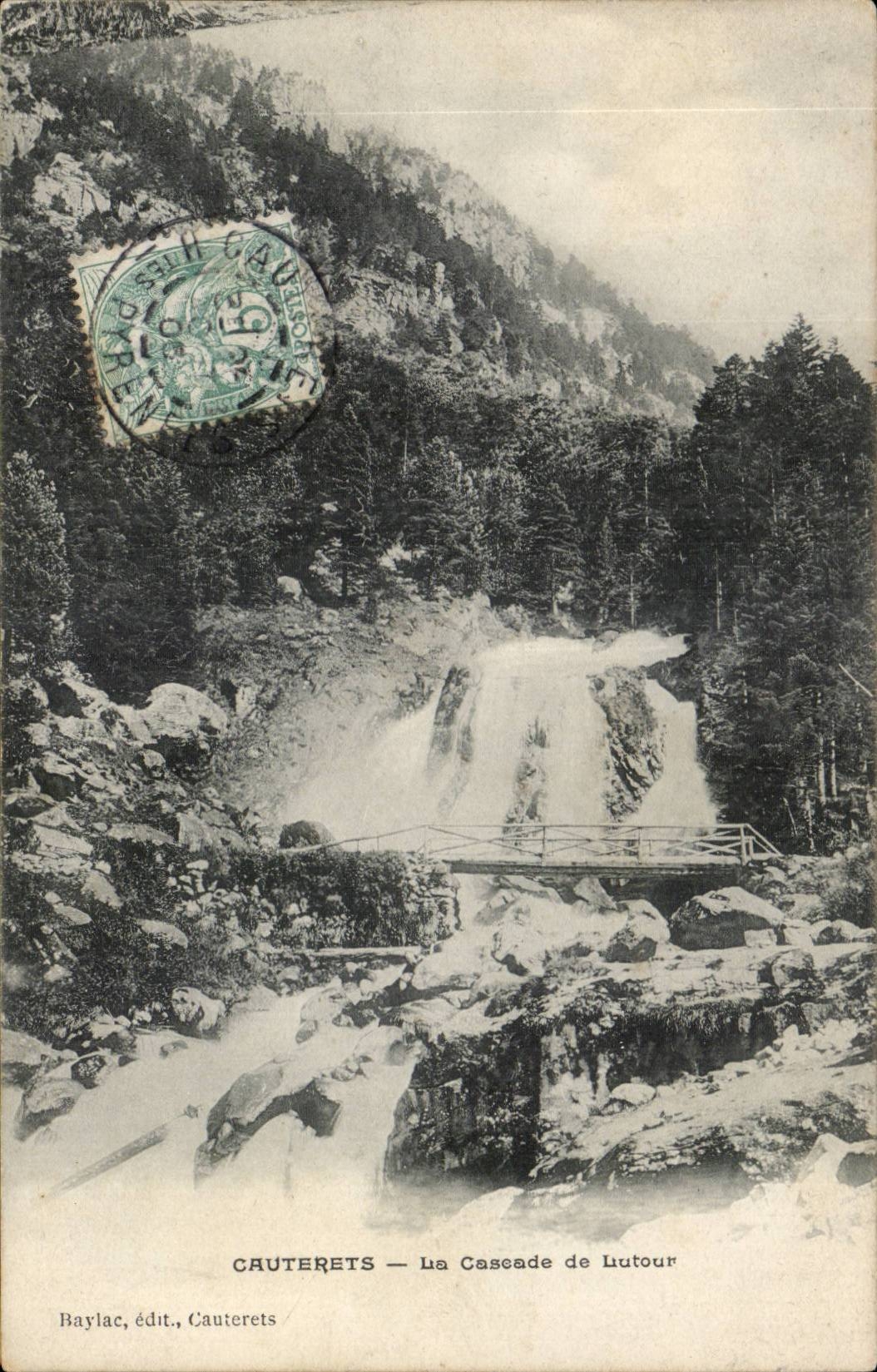Cauterets CPA the cascade of Lutour