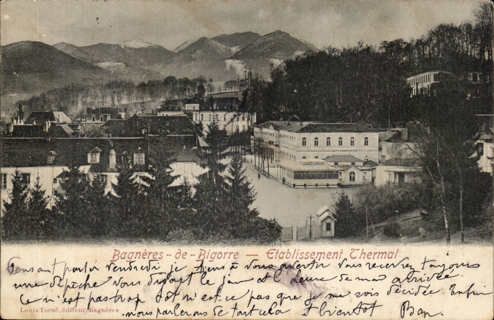 Bagneres de Bigorre CPA Hydropathic establishment