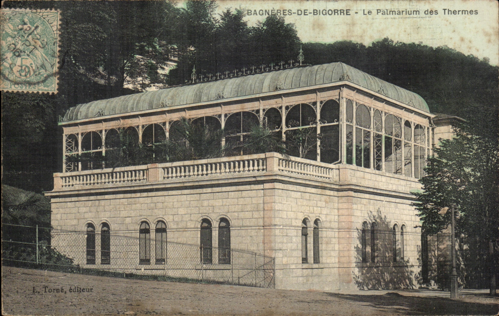 Bagneres de Bigorre CPA the palm house of the thermal baths