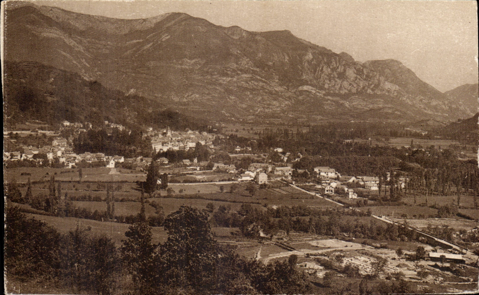 Argeles CPA View taken of the road of good water