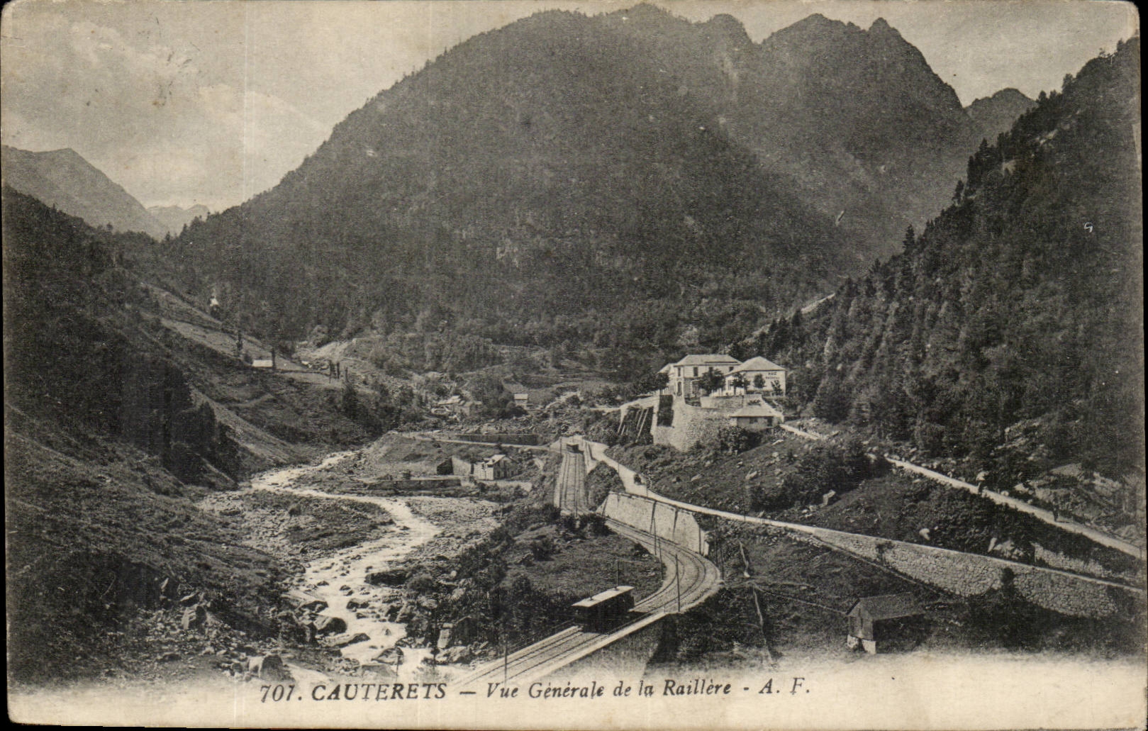 Cauterets - View and Raillere - CPA