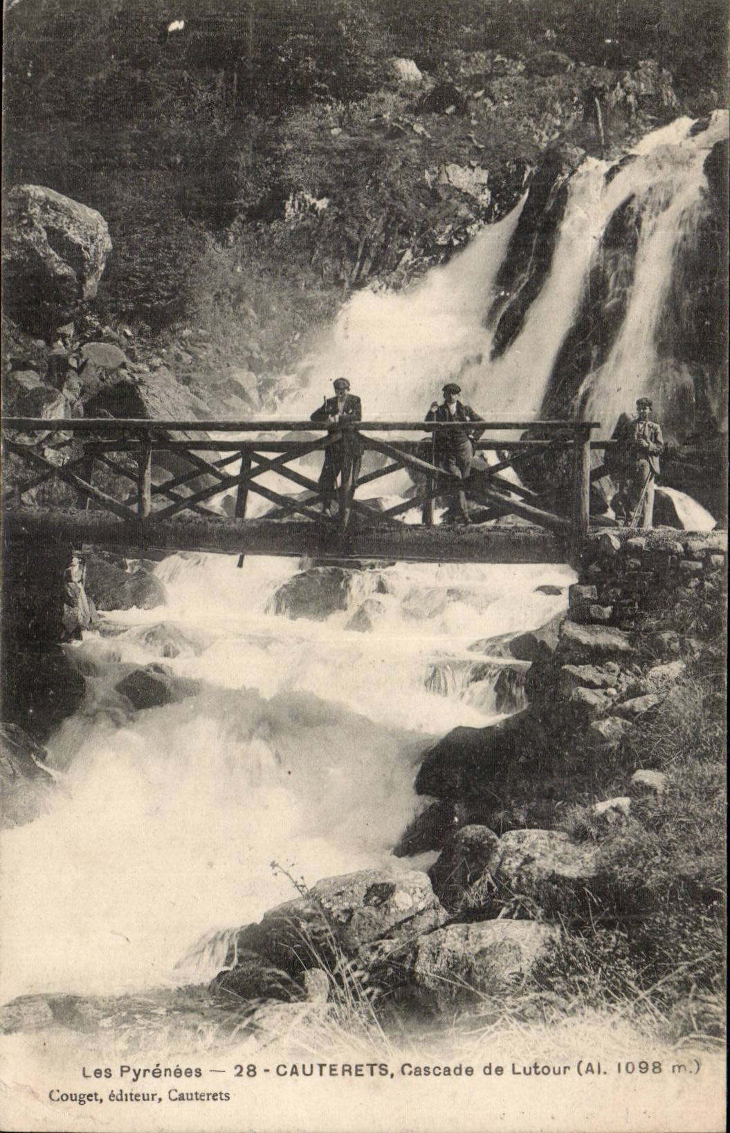 Cauterets - Cascade of Lutour alt 1098 - CPA