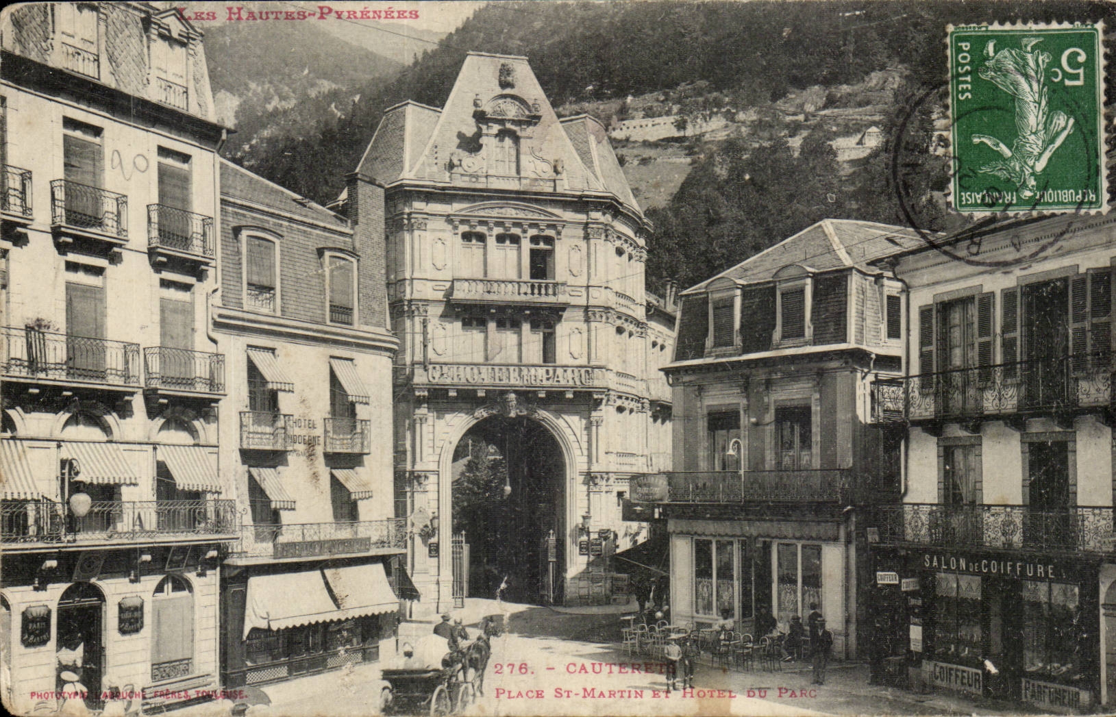 Cauterets - Plac of St Martin CPA