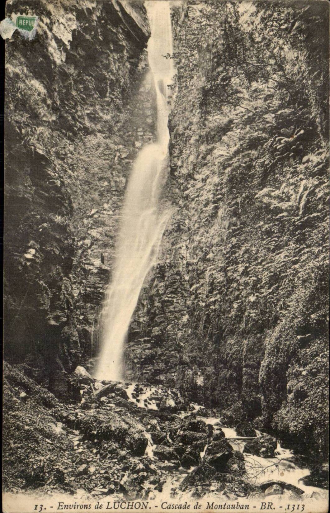 Surroundings of luchon CPa Cascade of Montauban