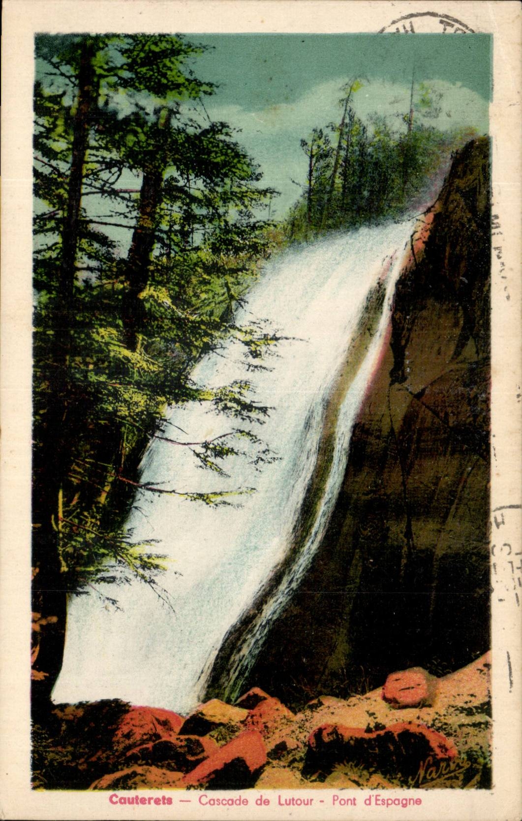 CAuterets cPA Cascade of Lutour Bridge of Spain