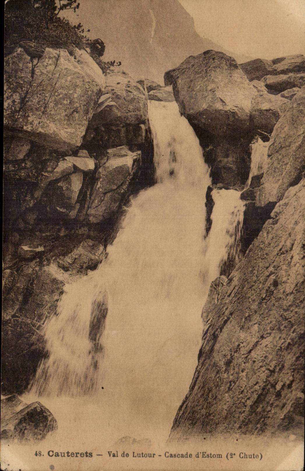 CAuterets CPA Val of Lutour Cascades of water