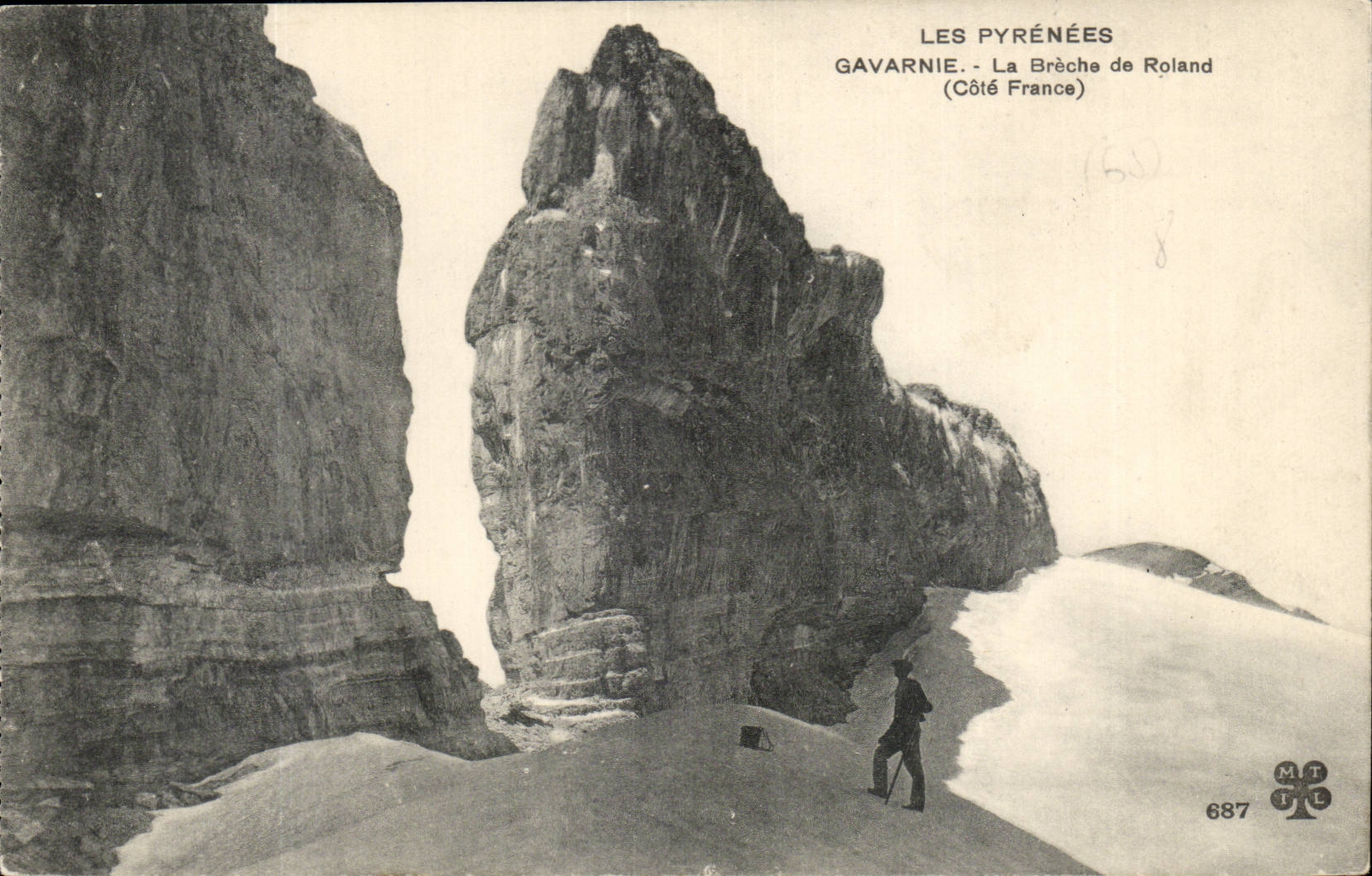 CPA Gavarnie the Breach of Roland (dimension France)
