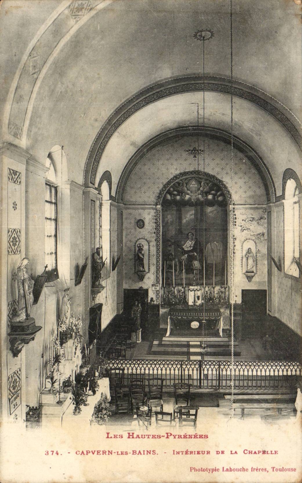 CPA Capvern les Bains Interior of the vault