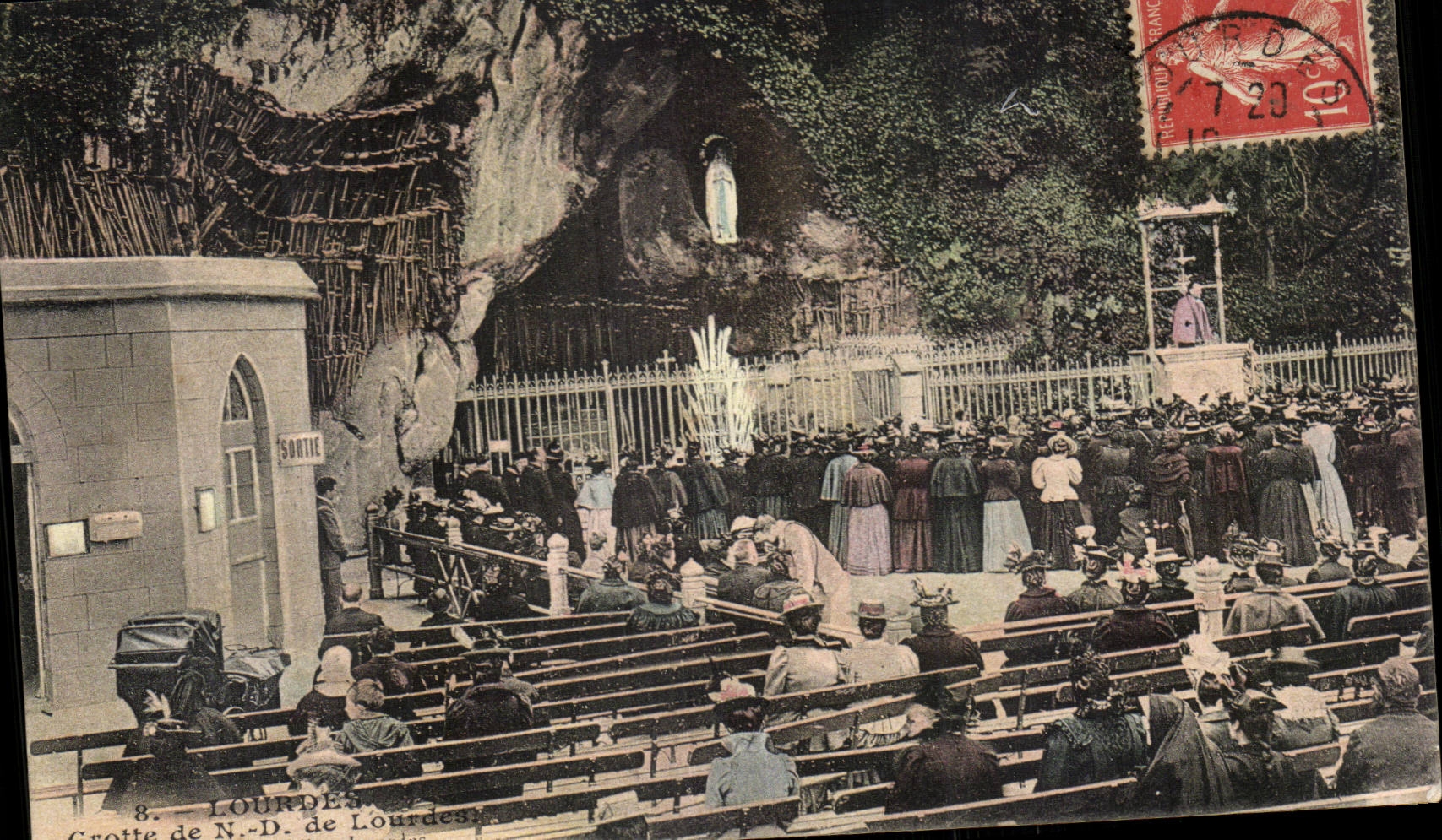CPA Lourdes Nd Cave of Lourdes