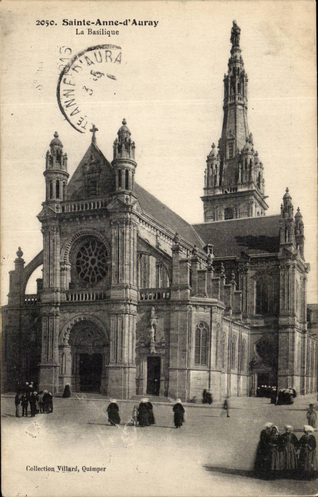 Saint Anne d' Auvray CPA the basilica