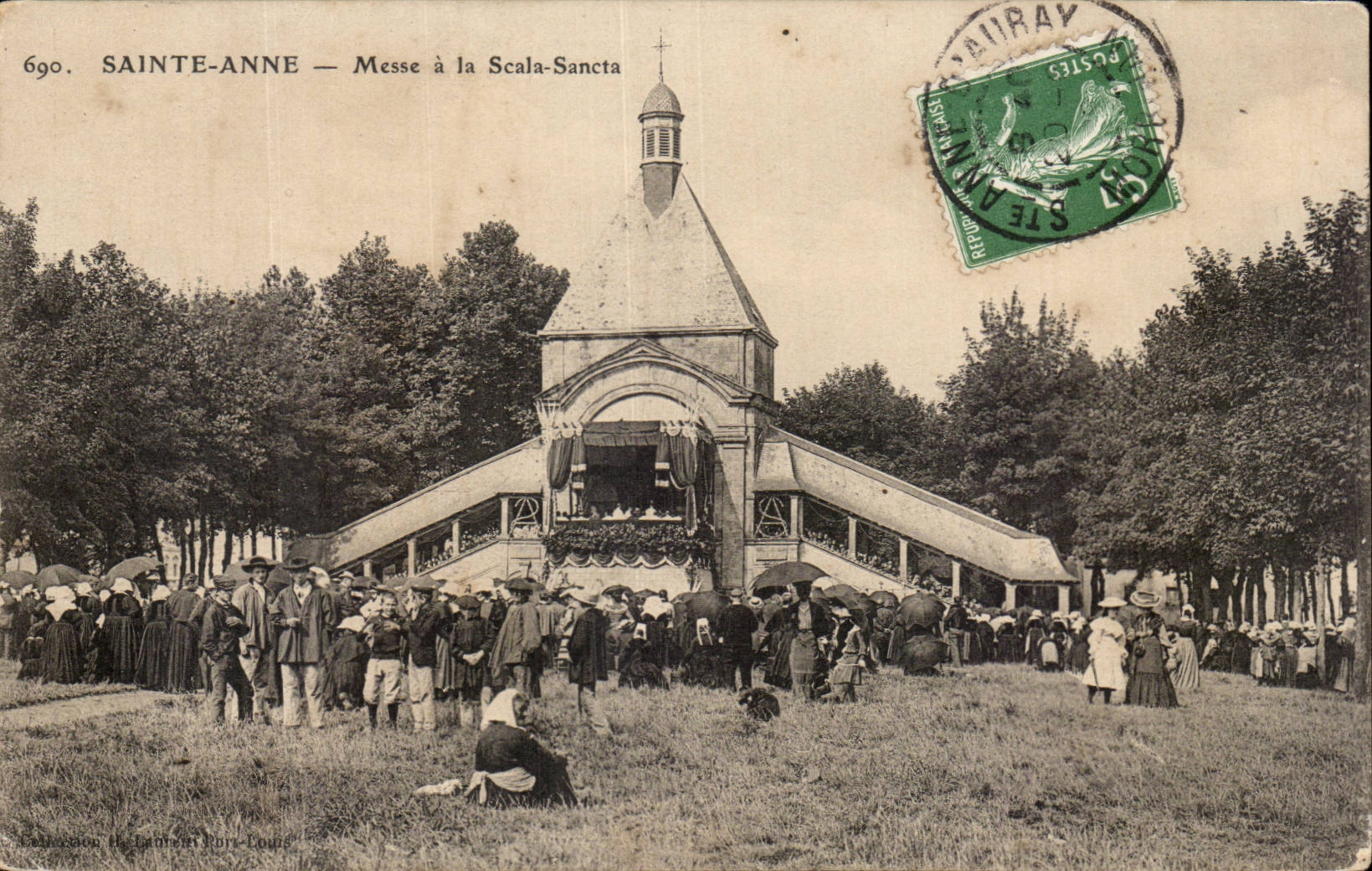Saint Anne d' Auvray CPA Mass in Scala Sanca