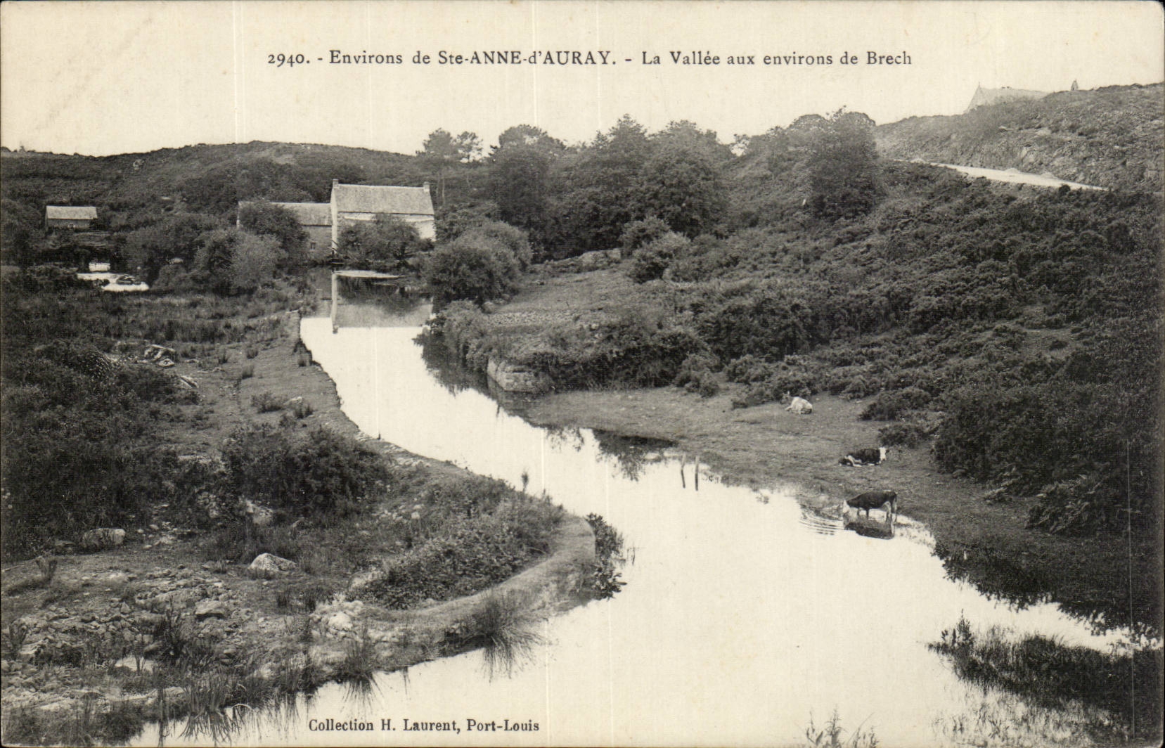 Surroundings of Saint Anne d' Auvray CPA the valley around Brech