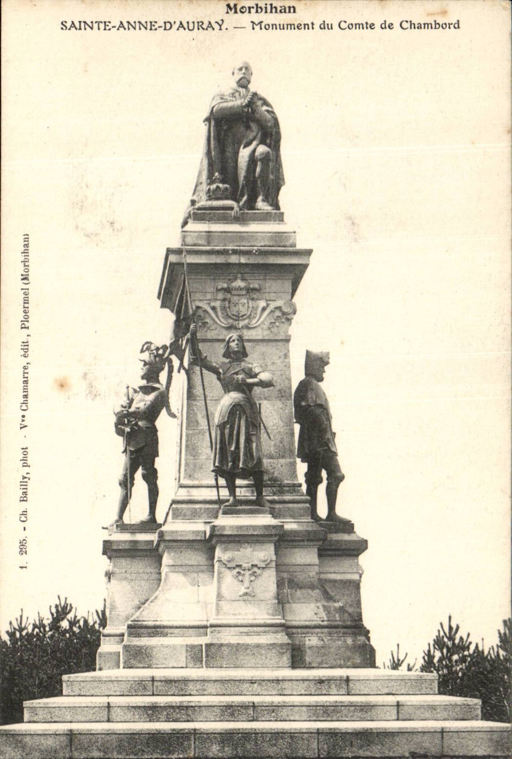 Saint Anne d' Auvray CPA Monument of the count de Chambord