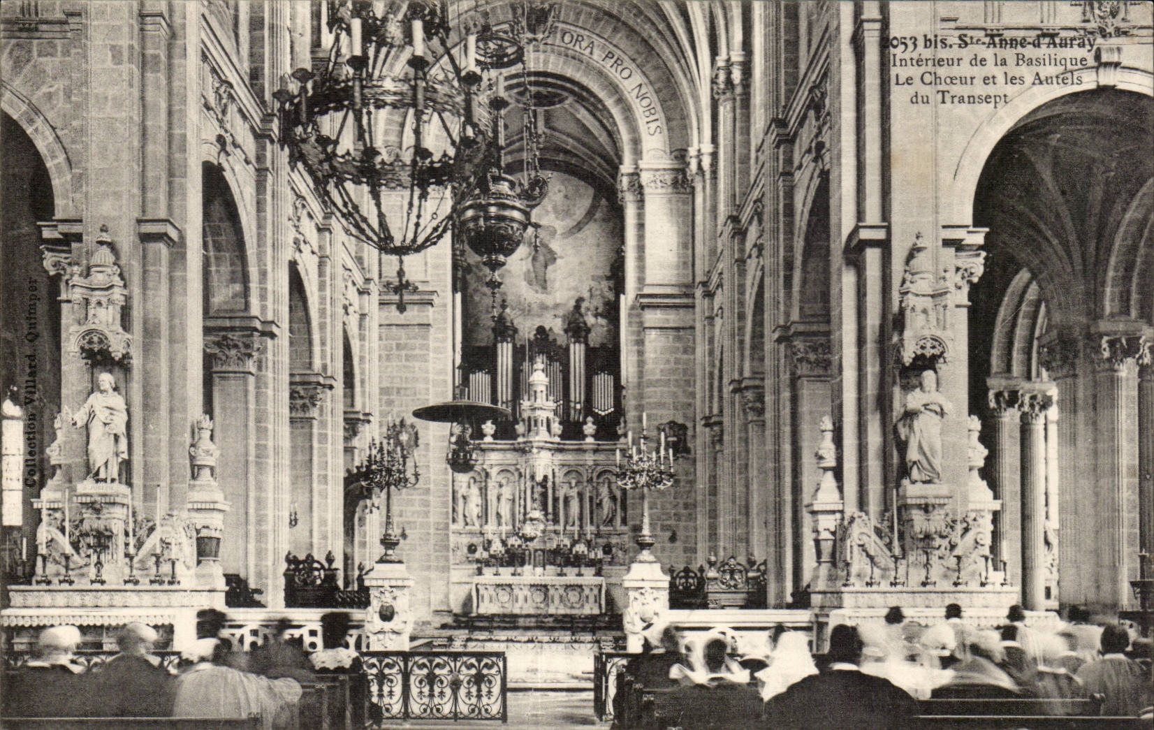 Sainte Anne d InnenAuray CPA vom Basilikachor und von den Ofenbrucken des transept (Organ)