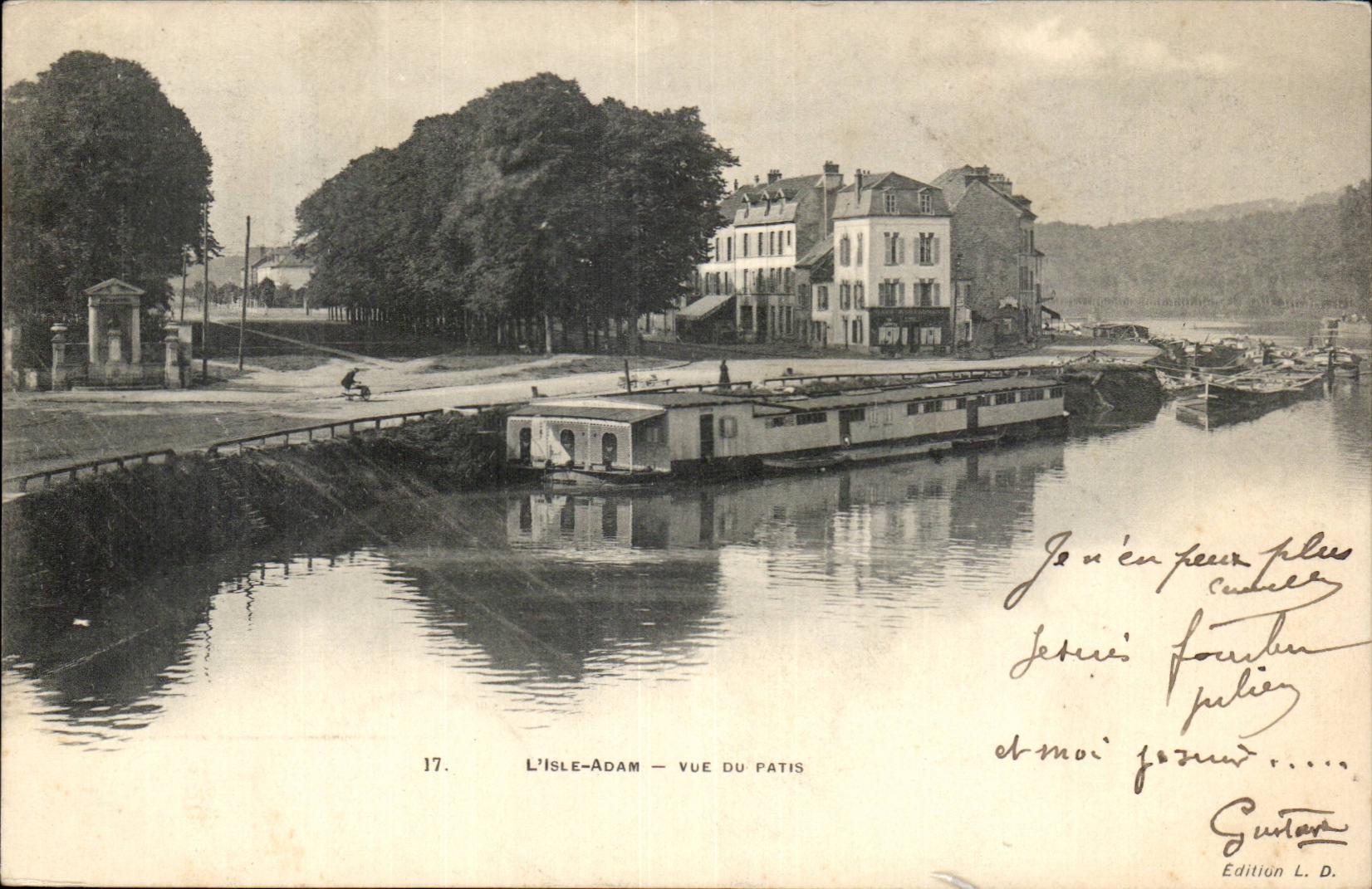 die Insel Adam CPA gesehen von der ertragsarmen Weide