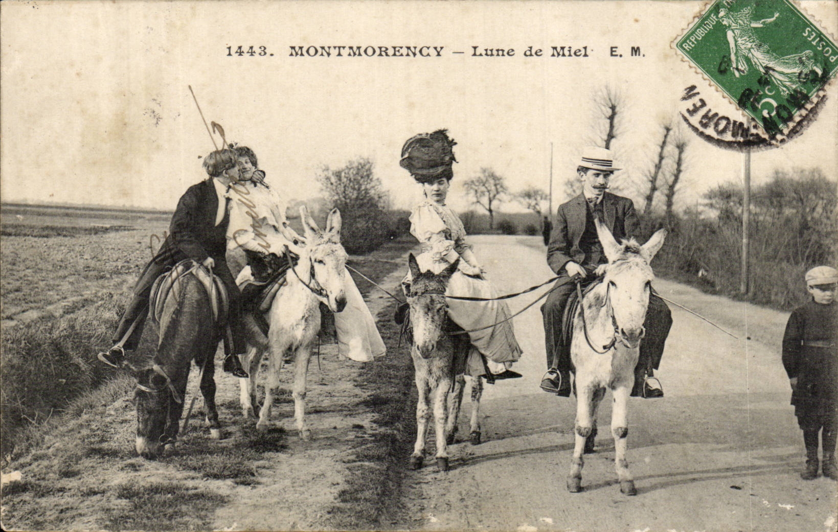 Montmorency CPA the Moon of mile (ass donkey) TOP