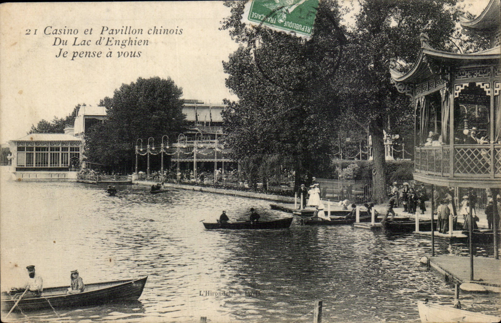 Enghien les Bains CPA Casino and Chinese house of the lake I think has you