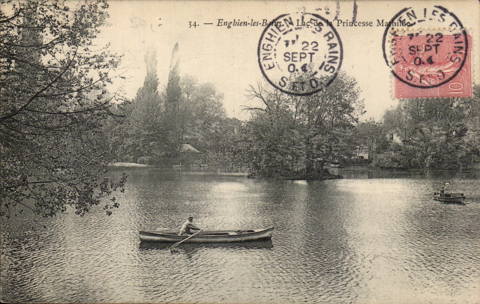 Enghien les Bains CPA See der Mathildeprinzessin