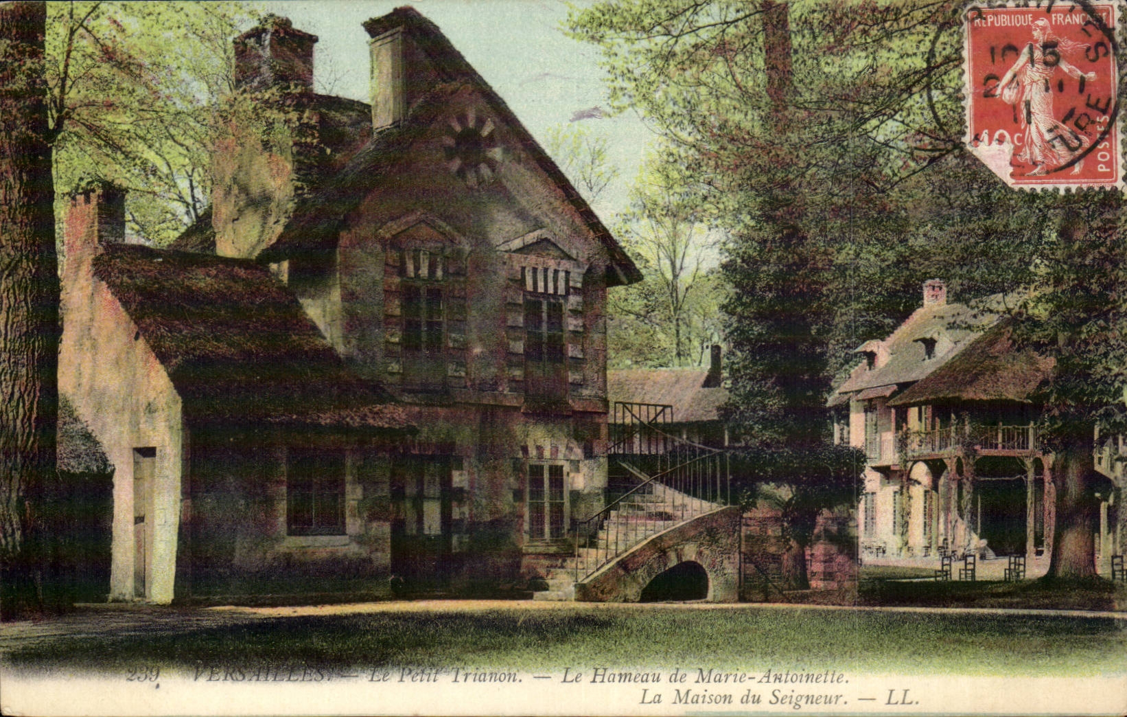 Versailles CPA small TRianon the hamlet of Marie Antoinette the house of the lord