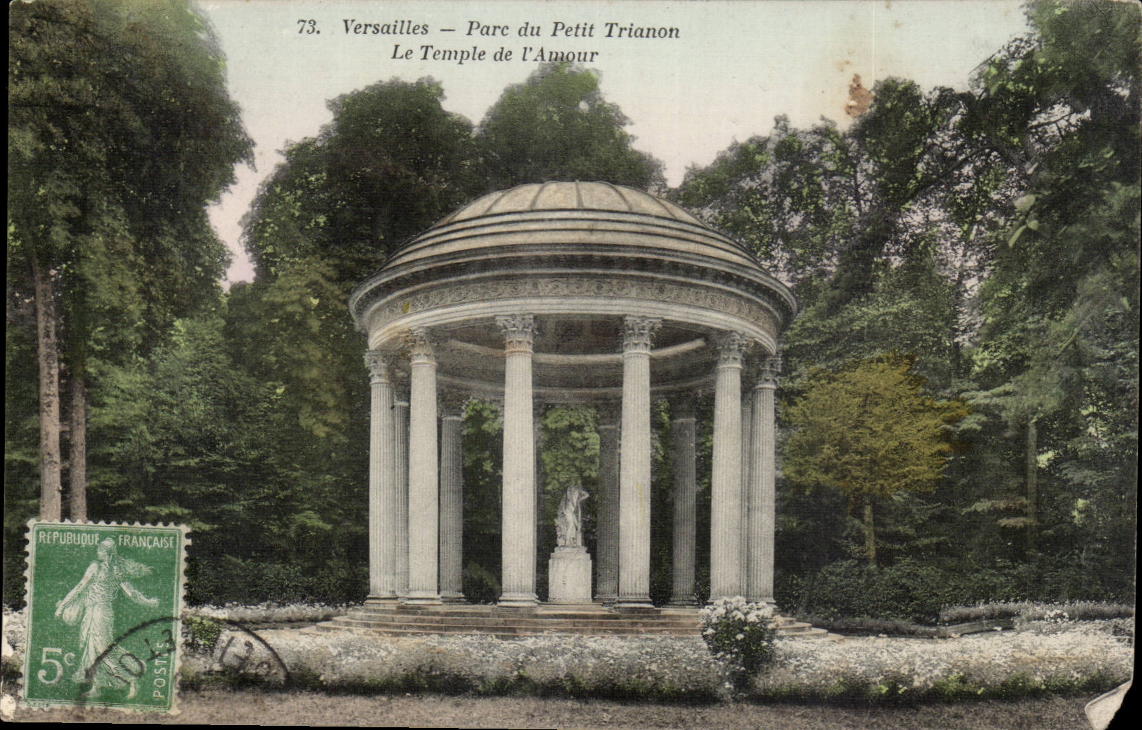 Versailles CPA Park of Small Trianon the temple of the love