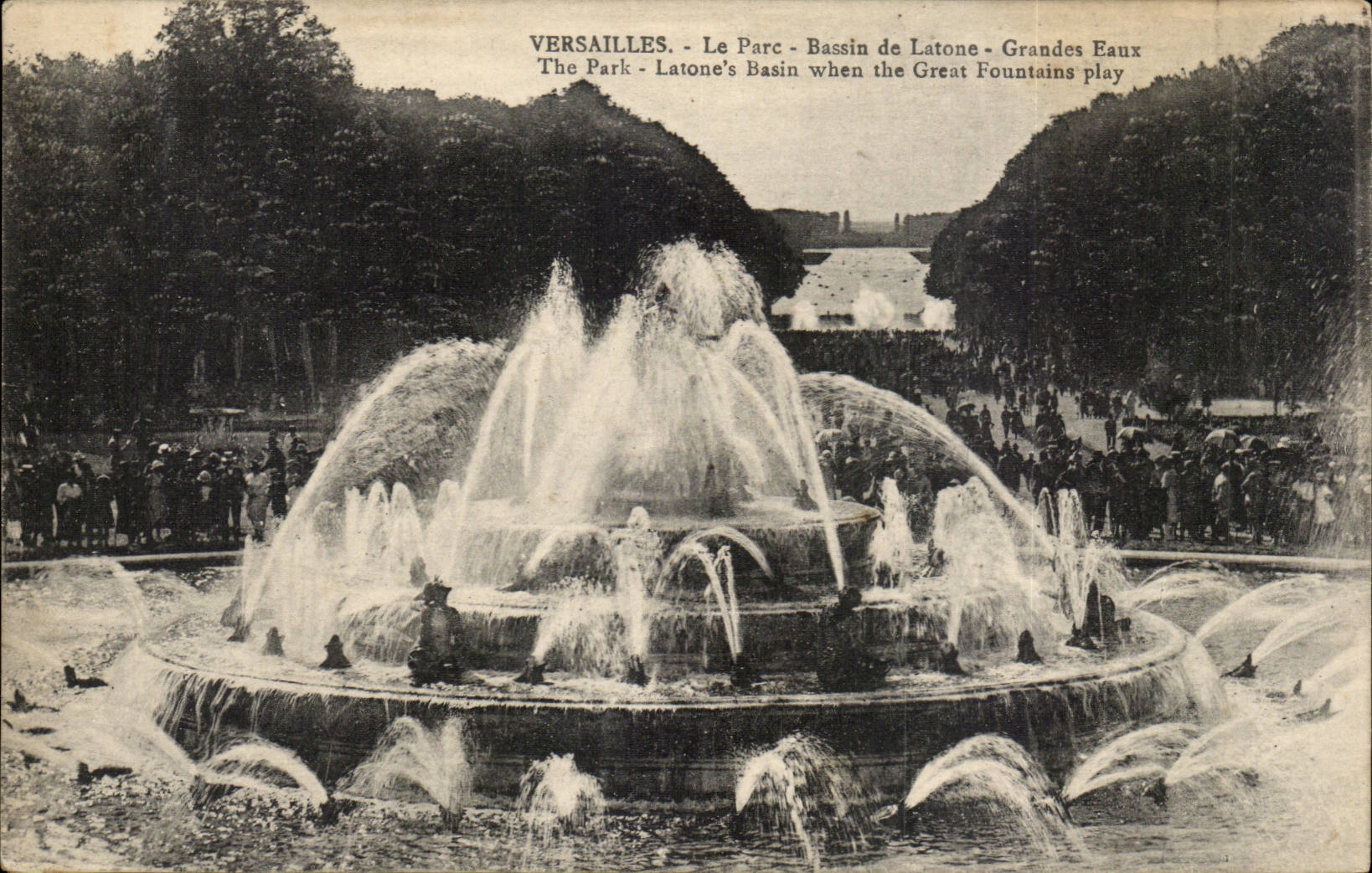 Versailles CPA the park Basin of Latone Large water