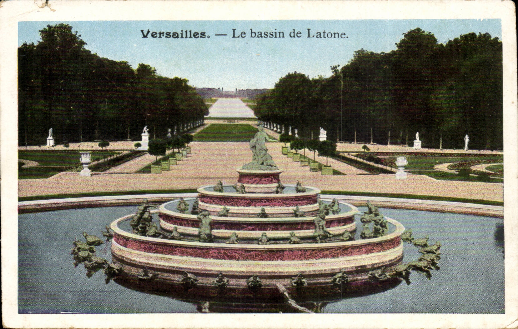 Versailles CPA the basin of Latone