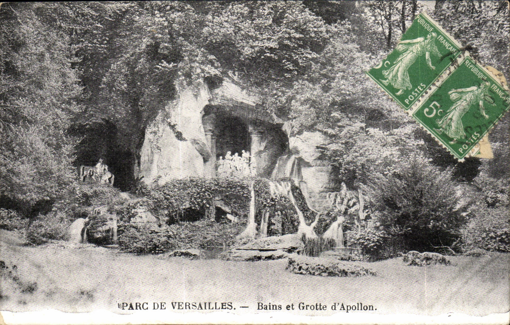 Park of Versailles CPA Baths and caves of Apollo