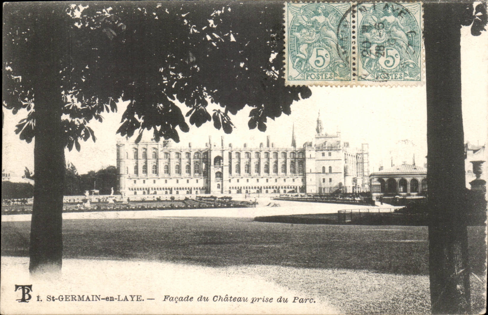 CPA Schloss Saint Germain der Front des Schlosses genommen vom Park