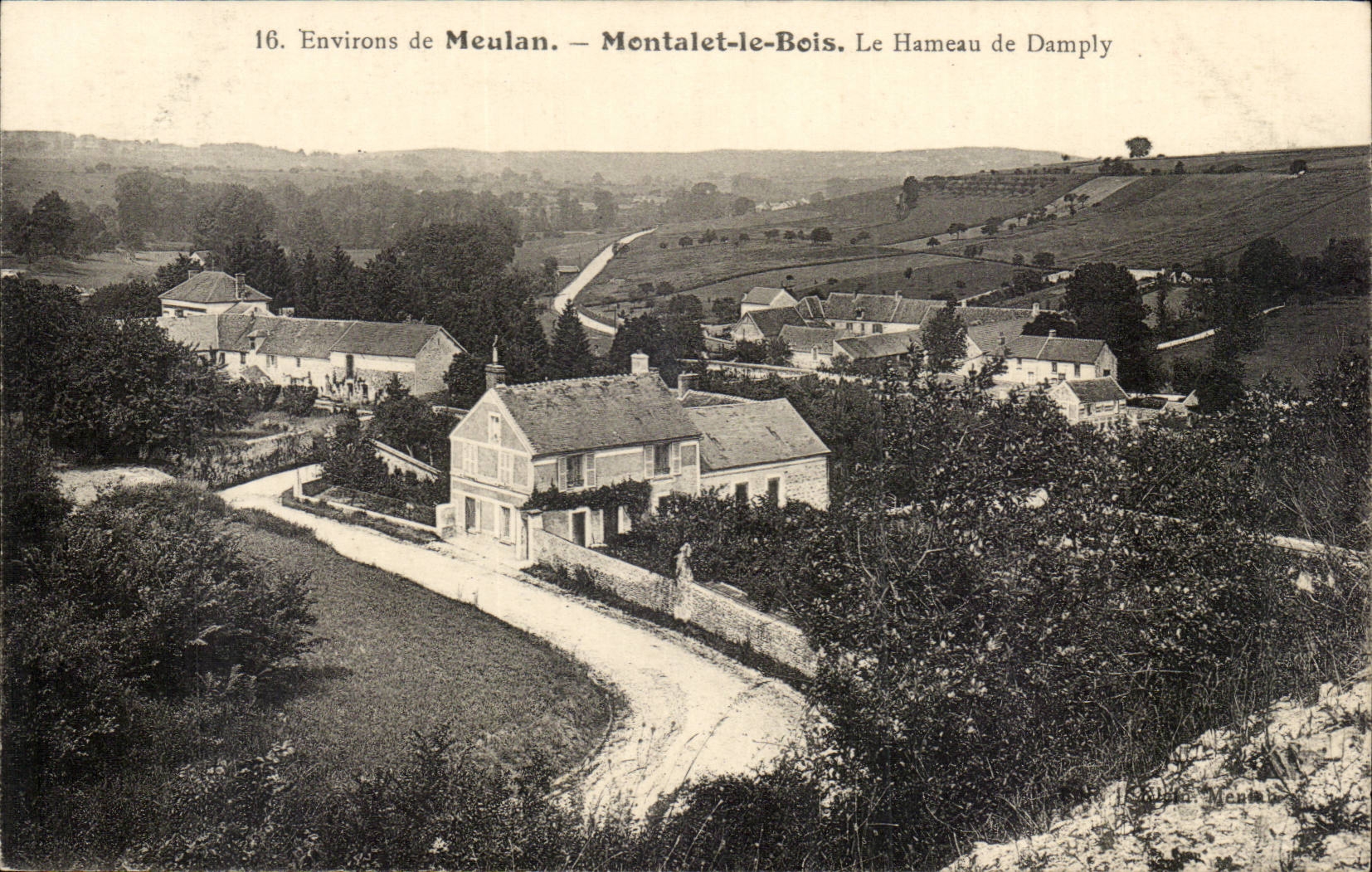 Surroundings of Meulan CPA Montalet Wood the hamlet of Damply