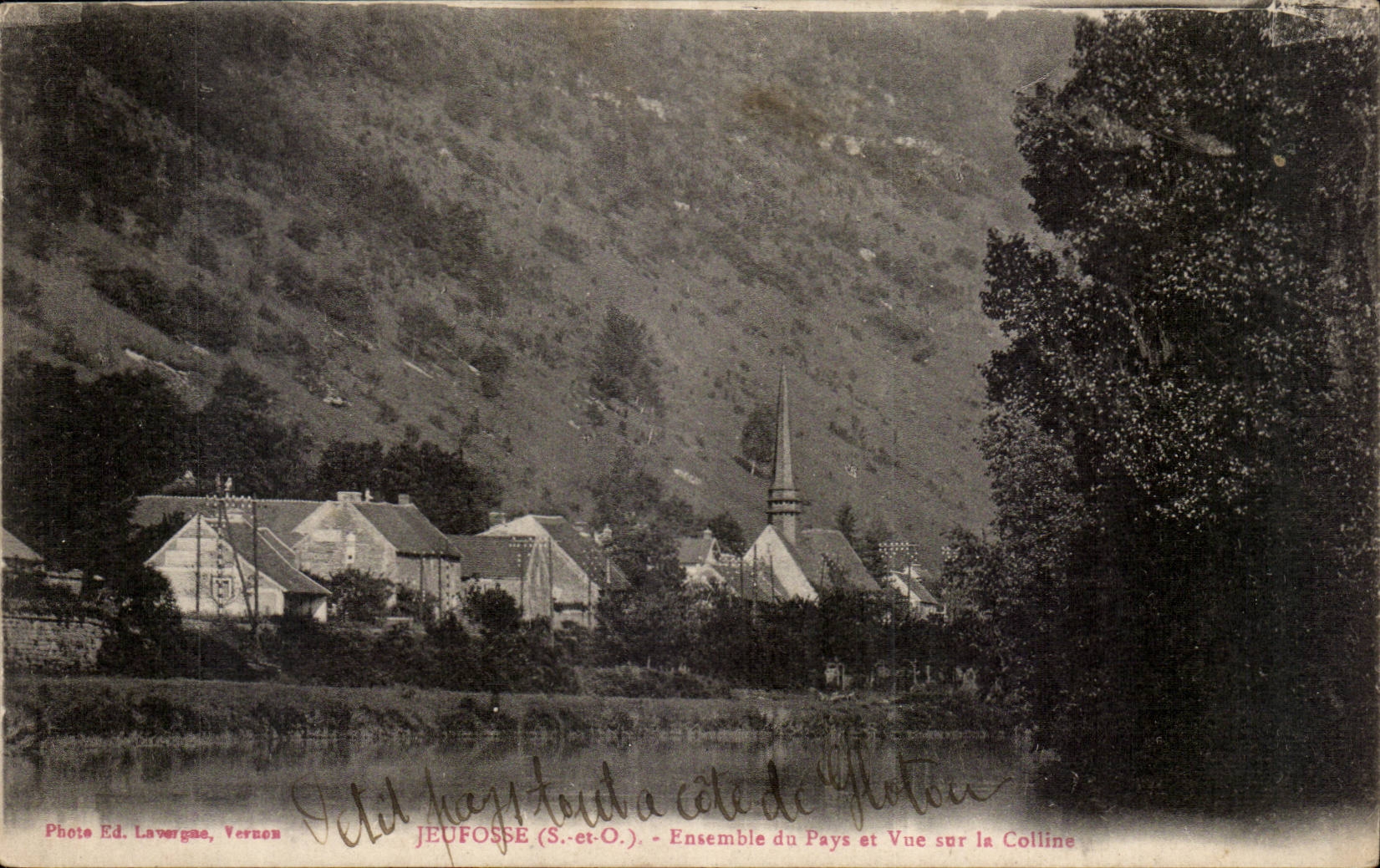 Jeufosse CPA Together of the payx and seen on the hill