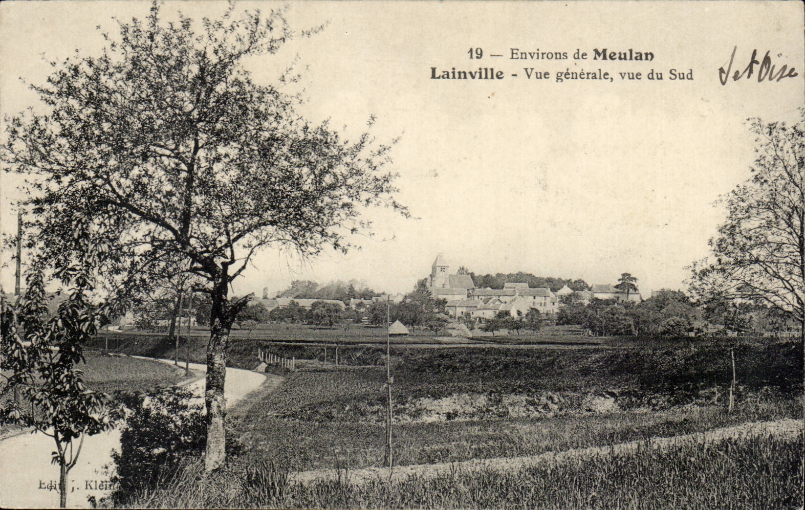 Surroundings of Meulan CPA Lainville View seen of the south