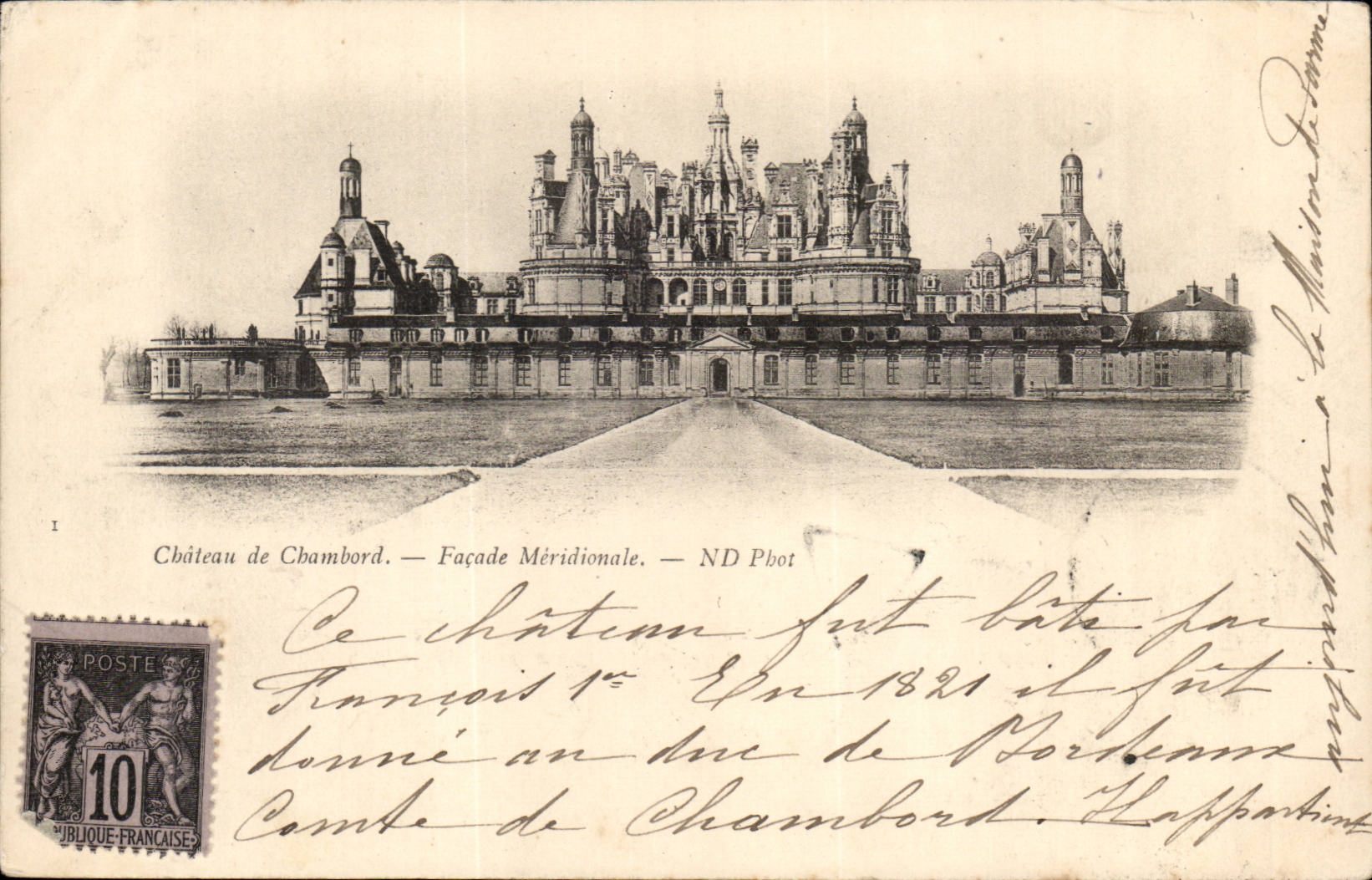 Chateau de Chambord CPA Facade meridionale