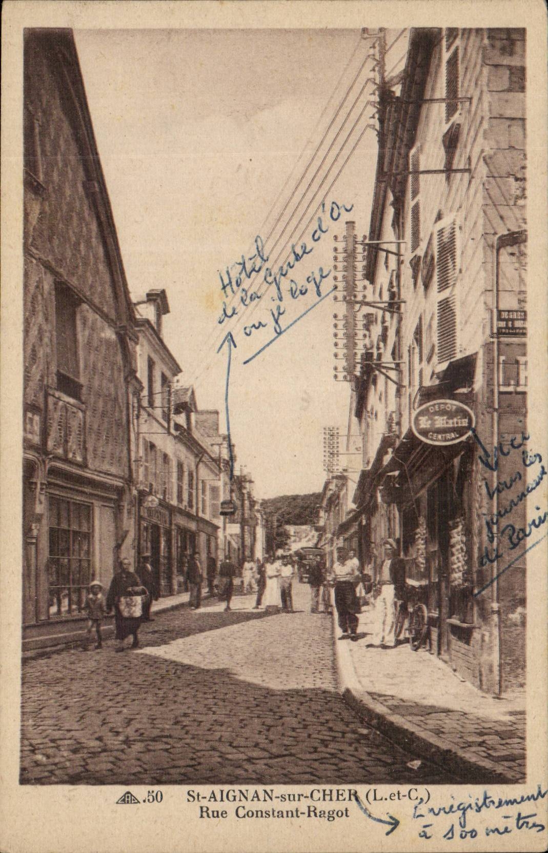 St Aignan sur Cher CPA Rue Constant Ragot