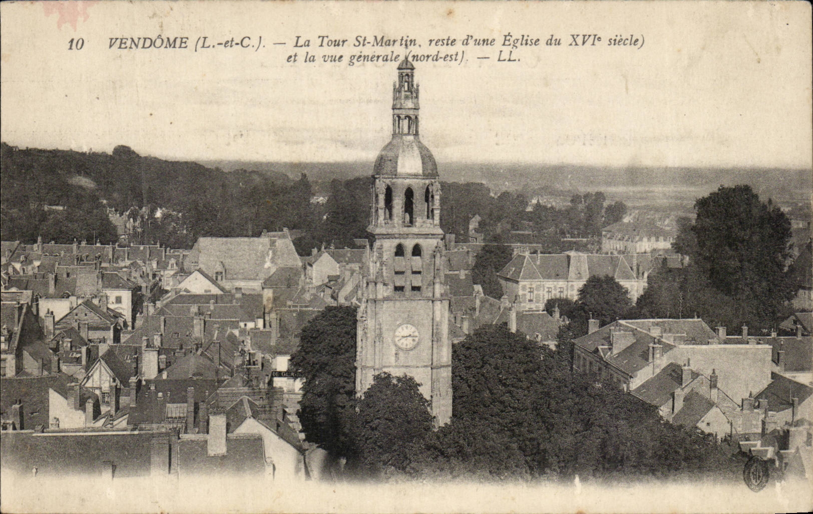 VEndome CPA La Tour St Martin reste d'une eglise et vue generale 