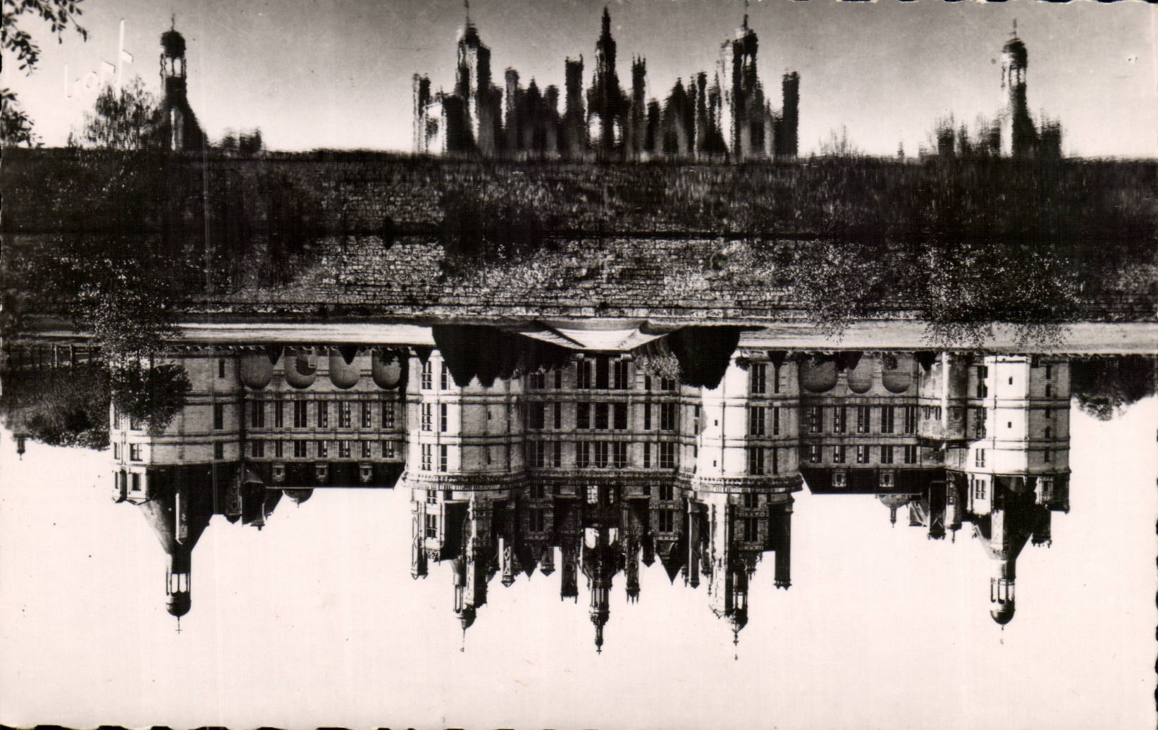 Chambord CPA Le chateau facade nord 