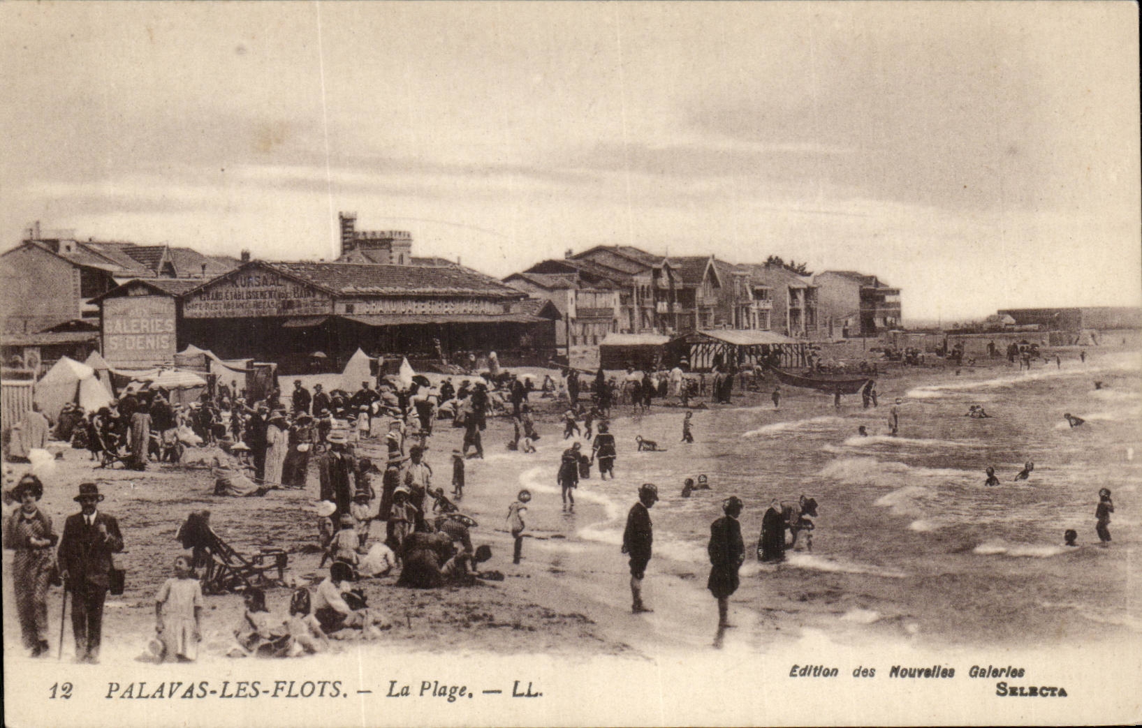 Palavas floods CPA the beach