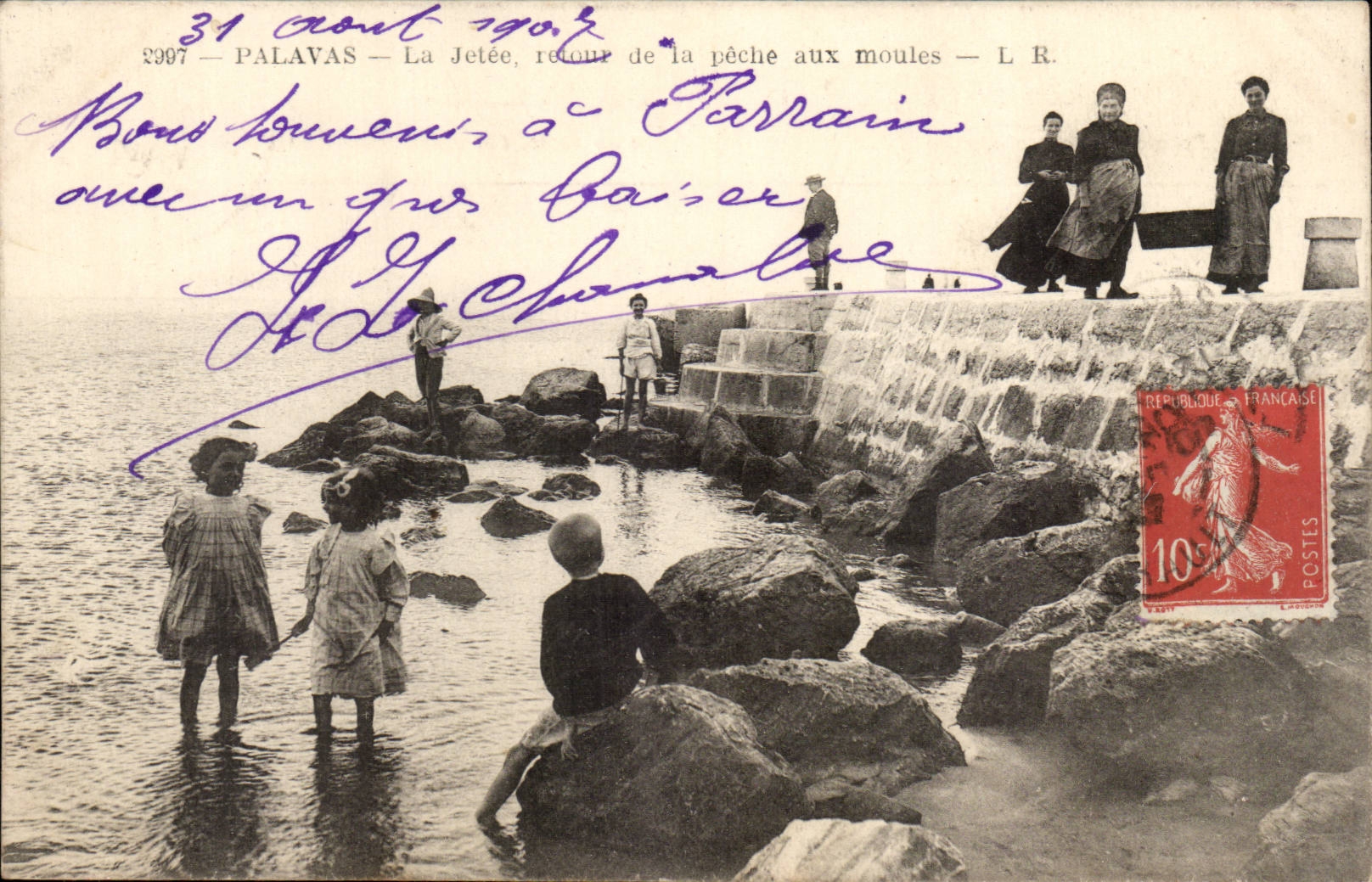 Palavas Floods CPA the jtee return of the sin to moulds TOP